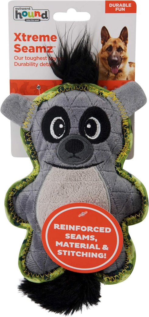 Outward Hound Xtreme Seamz Lemur Squeaky Dog Toy - Reinforced Dense Stuffing Plush Toy...