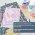 UPTTHOW 9Pcs Bookbinding Easy Scrapbooking Tool for Starter, Complete Great Stencils and Cutter Guide Kit Can Be Made Into Notebook Calender Junk ...