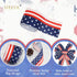 American Flag Ribbon, DIY Summer Ribbon Patriotic Ribbon Red Ribbon, Red White and Blue Ribbon for Gift Wrapping Decorations, Fourth of July Ribbo...