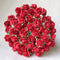 100 pcs mini paper flowers red color 18 mm mulberry paper flower scrapbooking wedding card supplies embellishment mini paper roses for crafts...