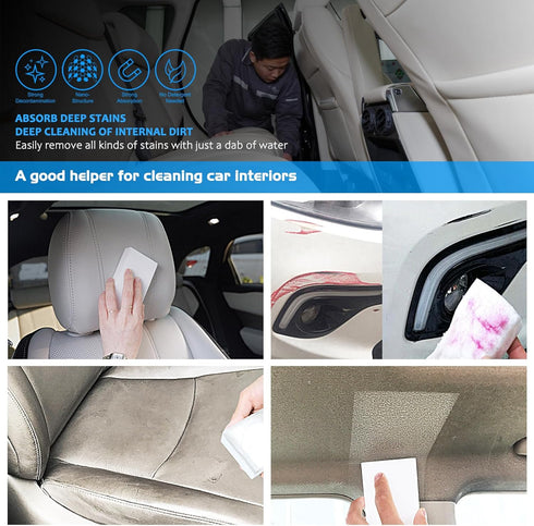 50 Pack Melamine Sponge, Magic Sponge Eraser, Durable Multi-Purpose Premium Melamine Foam Eraser for All Oil Stains, Coffee Cup Stains, Bathroom, ...