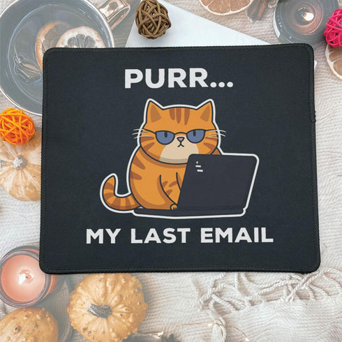 Cat Mouse Pad - Funny Humor Sarcastic Mouse Mat for Work Gaming Office Home - Personalized 9.5 x 7.8 Inch Mousepads for Kitten Lovers Cat Mom Gift...