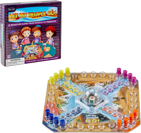 Rite Lite Let My People Go! Jewish Board Game Judaica Gifts for Kids Holiday Party Favors Judaism Game Up to 4 Players A Perfect Family-Friendly P...