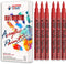 Red Marker Paint Pens - 6 Pack Acrylic Red Permanent Marker, 0.7mm Extra Fine Tip Paint Pen for Art projects, Drawing, Rock Painting, Stone, Ceram...