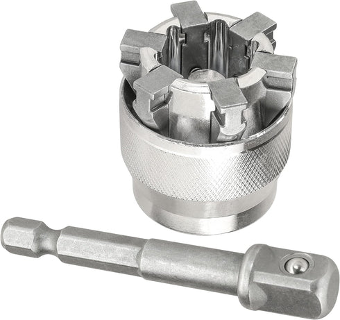 YAKAMOZ Adjustable Universal Socket Wrench Grip Adapter 10-19mm Hex Head Nuts and Bolts Driver Tool for 3/8" Drive Ratchet Torque Wrench and Power...