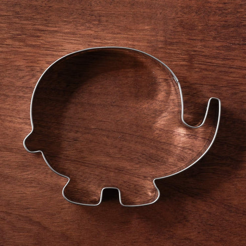 LILIAO Cute Elephant Cookie Cutter for Baby Shower - 4 x 3.3 inches - Stainless Steel...