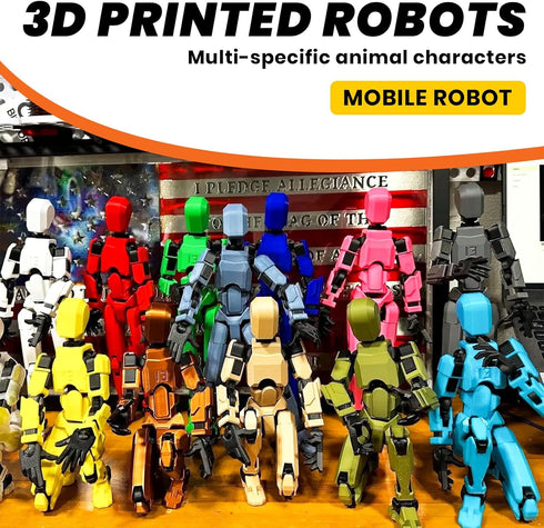 MIGESS(Assembly Completed 3D Printed and Multi-Jointed Action Figure,Multi-Jointed and 3D Printed Robot,Desktop Decorations for Action Figures for...