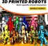 MIGESS(Assembly Completed 3D Printed and Multi-Jointed Action Figure,Multi-Jointed and 3D Printed Robot,Desktop Decorations for Action Figures for...