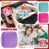 Hushee 4 Pcs Clear Nylon Makeup Bag for Women Christmas Gifts Preppy Cosmetic Bag PVC Travel Toiletry Bag Zipper Pouch Waterproof Storage Organize...