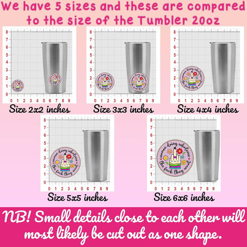Set 3PCS - Women Doing Whatever The Fuck They Want Sticker Middle Finger Die-Cut Waterproof Vinyl Sticker for Hard Hat Laptop Water Bottle Phone C...