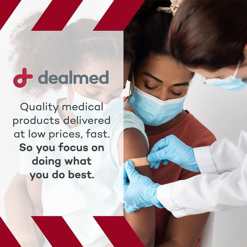 Dealmed Flexible Fabric Oval Spot Adhesive Bandages – 100 Count (1 Pack) Non-Stick Pad, Latex Free, Wound Care for First Aid Kit, 7/8" x 1 1/4"...