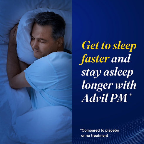 Advil PM Liqui-Gels Pain Reliever and Nighttime Sleep Aid, Pain Medicine with Ibuprofen for Pain Relief and Diphenhydramine HCL for a Sleep Aid - ...