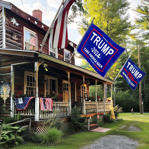 ERT Trump 2024 Flag Double Sided 3 Ply 3X5 Foot Take America Back Keep America Great Flag Donald Trump President Flags with Brass Grommets MAGA...