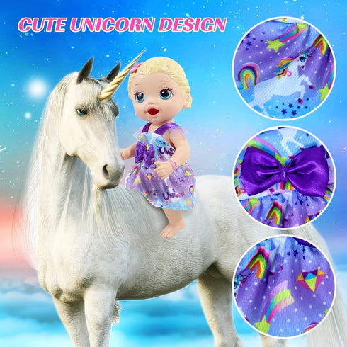 7 Sets Alive Baby Doll Clothes Outfit Dress for 10 Inch Baby Dolls 12 Inch Alive Baby Dolls...