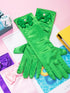 Zhanmai 9 Pairs Girls Satin Gloves Bowknot Gloves Princess Gloves for Kids Party, Wedding, Formal Pageant, Ages 3T to 8 Years, Color 3, Small...
