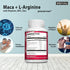 Maca Root Capsules 5000 mg + L-Arginine, Vitamins B6 + B12, OPC and Zinc, Energy Boosting Formula* for Men and Women, 120 Vegan Tablets with Organ...