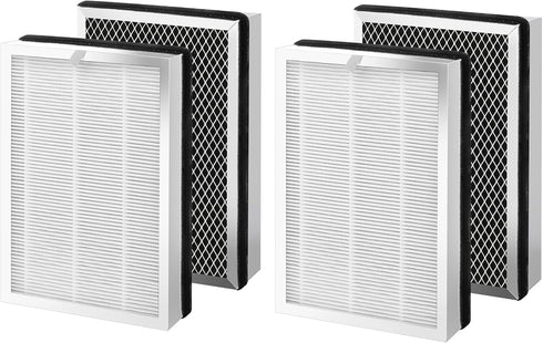 isinlive 25 Replacement Filter Compatible with 25 Air Purifier S1/W1/B1, HEPA Activated Carbon Filter, 4 Pack...