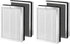 isinlive 25 Replacement Filter Compatible with 25 Air Purifier S1/W1/B1, HEPA Activated Carbon Filter, 4 Pack...