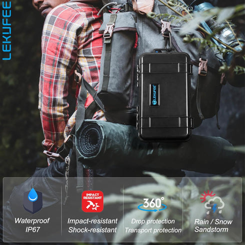 Lekufee Travel Waterproof Hard Case Compatible with DJI Osmo Pocket 3/Creator Combo/Power Expansion Combo/DJI Pocket 3 Video Camera/Vlogging Camer...