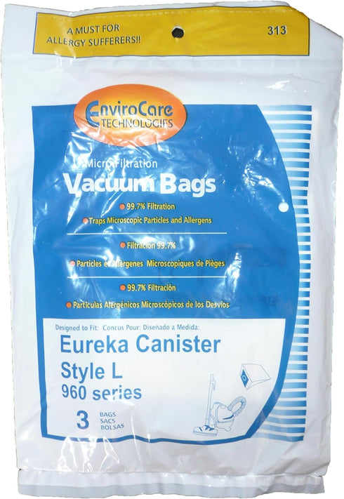 EnviroCare Replacement Micro Filtration Vacuum Bags Made to Fit Eureka Style L 930, 965 Series 9 Pack...