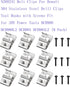 N268241 Belt Clips For Dewalt 304 Stainless Steel Drill Clips Tool Hooks with Screws Fit for 20V Power Tools DCD980 DCD980L2 DCD985 DCD985L2 (9 Pa...