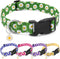 BiPawTi Green Dog Collar for St. Patrick's Day, Cute Flower Puppy Collar for Extra Small Dog, Floral Spring Dogs Collar for Small Dogs with Pretty...