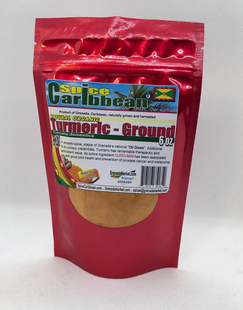 TURMERIC - GROUND, Spice of Grenada (6 Oz in resealable pouch)...