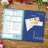 Recipe Book to Write in Your Own Recipes, Blank Recipe Notebook with Tabs for Family Cooking Lover, 120 Pages Recipe Organizer, 8.5 x 5.5", Blue...