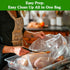 Regency Wraps Turkey Roasting Bags With Twist Ties, Oven Safe Bags for Cooking Flavorful Turkey, Poultry, or Meat with Easy Clean Up, Clear, 20" x...