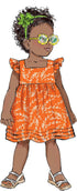 Butterick Toddlers' High Waisted Dress Sewing Pattern Kit, Design Code B6885, Sizes 1/2-1-2-3-4, Multicolor...