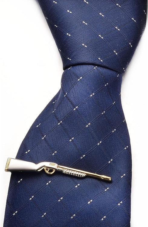 Personalised Tie Clips for Men Novelty Sword Gun Tie Bar Neckties for Wedding Anniversary Tie Pin Clips...