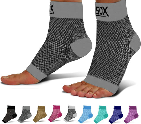 SB SOX Plantar Fasciitis Compression Socks for Women & Men - Best Arch Support for All Day Wear - Relief for Heel Pain and Night Splint Comfort (G...