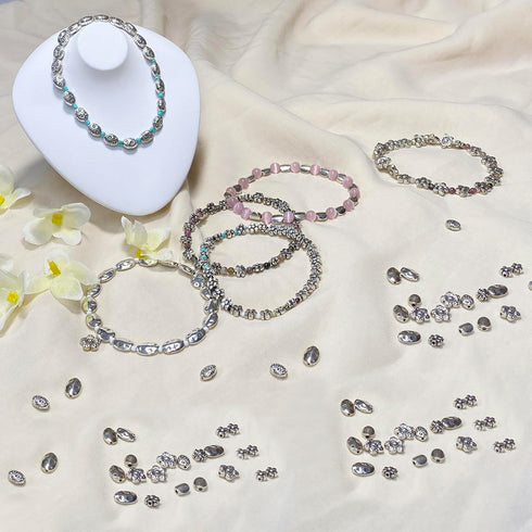 Flat Beads for Jewelry Making Supplies for Adults Small Seed Beads for Necklace Earring Bead Bracelet Making Kit Beads Bulk Tibetan Silver Spacer ...