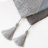 HeMiaor 33x180cm Diamante Strip and Tassels Table Runner with Sequin for Spring Wedding Birthday Baby Shower Romantic Date(Bluish Grey, 13"x72")...