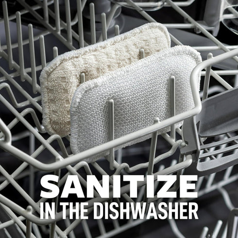 Scotch-Brite Greener Clean Dual Action Scrub & Wipe, for Washing Dishes and Cleaning Kitchen, Dish Scrubber for Washing Dishes, Superior Performan...