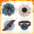 Sanwuta 30 Pcs Fall Dog Collar Flowers Bulk Thanksgiving Pet Flower Collar Bow Ties Holiday Dog Accessories Slides Attachment Decorations for Smal...