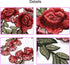 12pcs Rose Embroidered Lace Flower Applique Patches for Arts Crafts DIY Decor, Jeans, Jackets, Clothing, Bags...