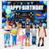 Blulu Video Game Happy Birthday Backdrop Game on Birthday Banner Level up Gaming Theme Party Background Photo Props for Party Wall Decorations Sup...