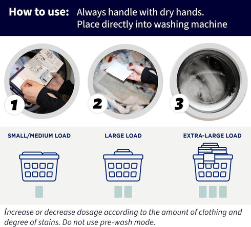 Plant-based Laundry Detergent Sheets, 100% Plastic-Free, Biodegradable, Powerful Cleaning Effect - Box of 60 Sheets - Fresh Linen...