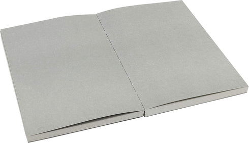 SoHo Urban Artist Open Bound Sketch Pads - Open Coptic Bound Sketch Pads for Drawing, Calligraphy, Any Dry Media, & More! - [Grey - 5.6x8.26" - Si...