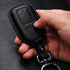 Tukellen for Honda Leather Key Fob Cover with Keychain Compatible with Honda Accord Civic Fit Pilot Odyssey CRV Clarity CRZ HRV Ridgeline EX EX-L ...