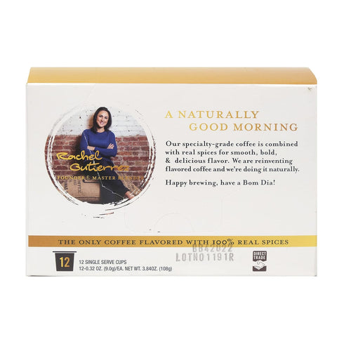 Via Bom Dia Naturally Flavored Kcup Coffee Pods, Dark Chocolate Flavor, 12 Count (Pack of 1), for Single-Serve Keurig Machines...