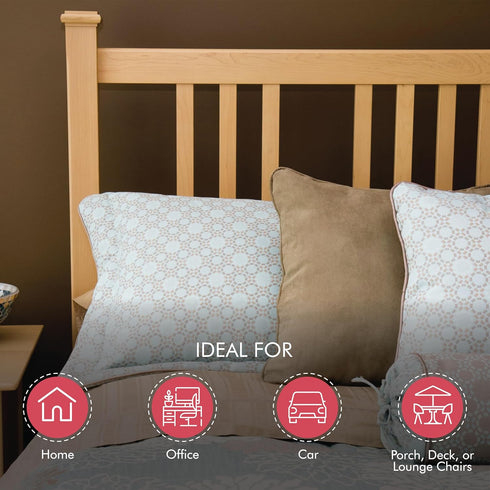 Fairfield Poly-Fil Premier Neckroll Ultra Plush Pillow Insert, 14 x 5-Inch, White...