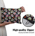 Cafl Sugar Skulls Makeup Bag Travel Large Day Dead Cosmetic Bag Organizer toiletry Essentials Jewelry Skincare Zipper Bag Gift For Women -10×8 inc...
