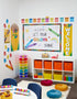 Eureka Crayola Let Your Colors Shine Classroom Bulletin Board Set for Teachers, 24 Pieces...