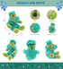 DolliBu Sitting Alligator Doctor Plush Toy - Super Soft Alligator Doctor Stuffed Animal Dress Up with Cute Uniform and Cap Outfit - Gift for Docto...