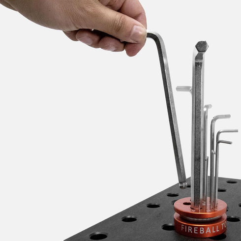 Fireball Magnetic Hex Key Holder (Imperial + Metric) (Holder Only) (Standard - Plastic), Magnetic Base, Tool...