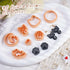 Puocaon Cat Polymer Clay Cutters - Embossing Animal Cutters Set, Cute Kitten Clay Cutters for Polymer Clay Jewelry Making Paw Cat Moon Dangle Set ...