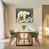 Posterizer 1 pcs-polar bear in snowy winter scene-oil painting style -2-Art for Animal Lovers-Landscape & Nature Art-Decor for Home & Office- unfr...