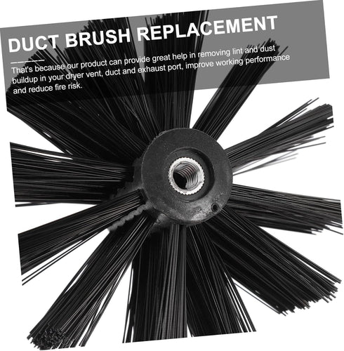2pcs Chimney Brush Chimney Cleaning Brush Vent Brush Drill Cleaning Brush Chimney Sweep Drill Attachment Replacement Air Duct Cleaner Cleaning Bru...
